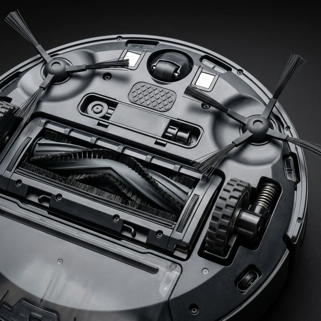 Synchronized Dual Edge-Sweeping Brushes & High-Traction Drive